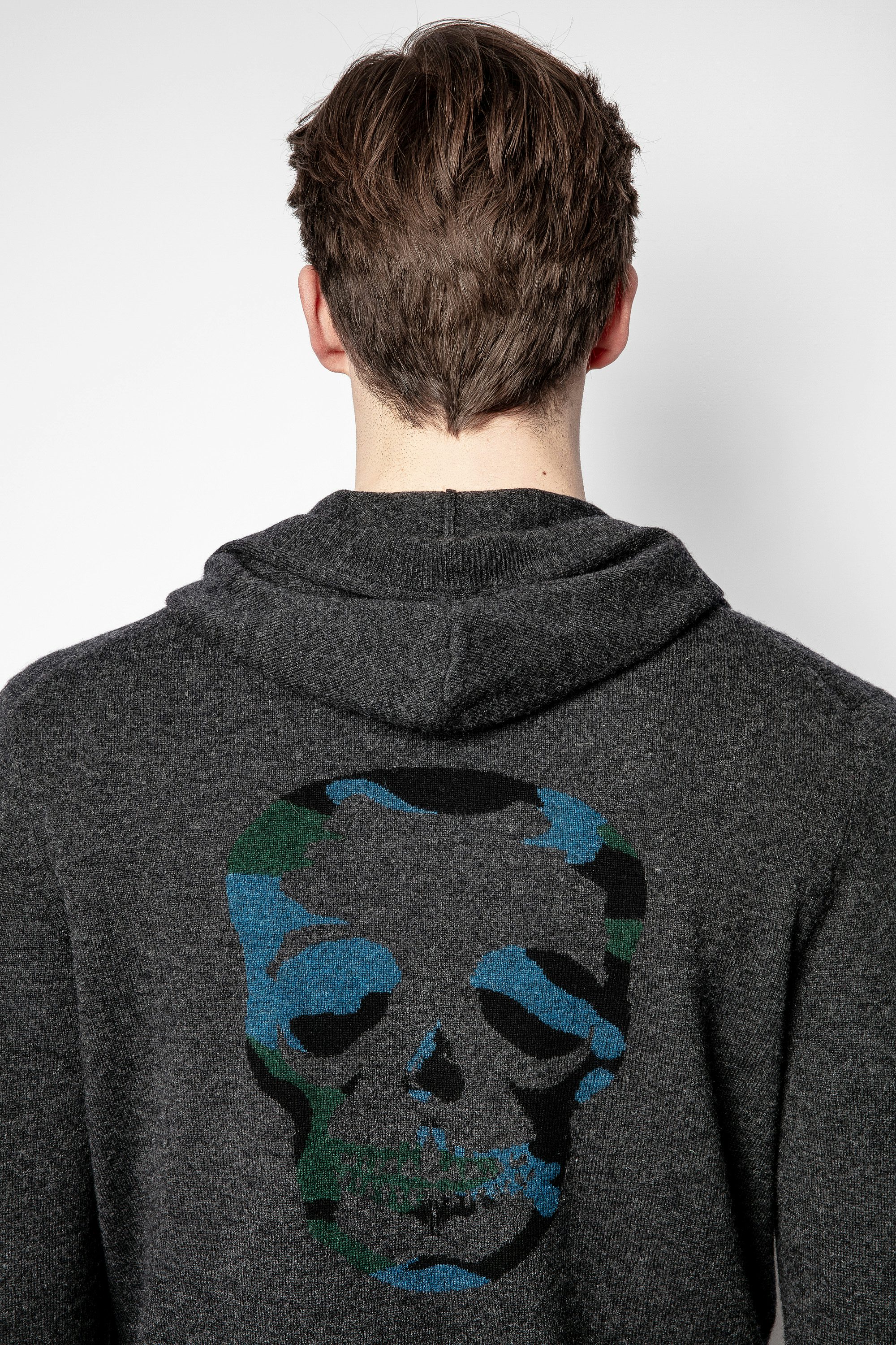 Clay Sweater - Men's gray hooded sweater